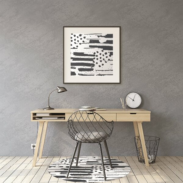 Desk chair floor protector Abstract painting