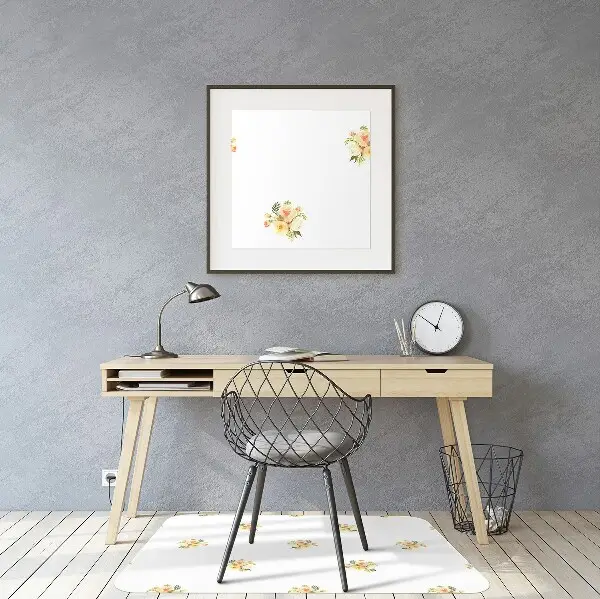 Computer chair mat mini bouquets