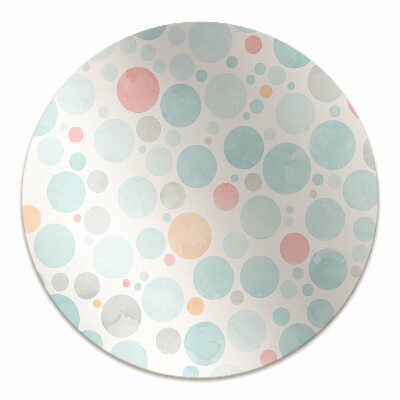 Chair mat floor panels protector pastel dots