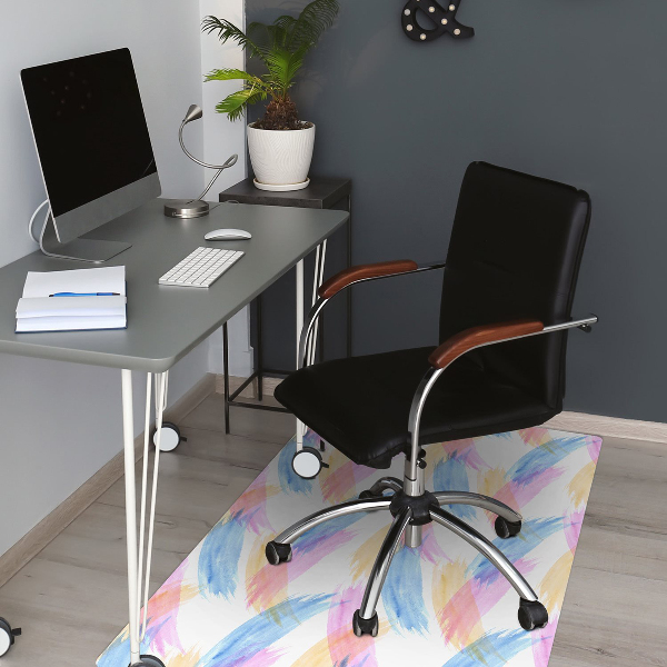 Office chair mat Daubs brush