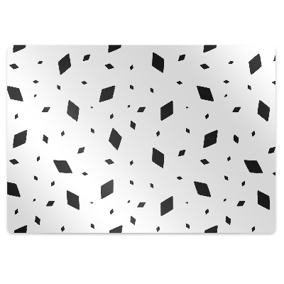 Chair mat geometric motifs