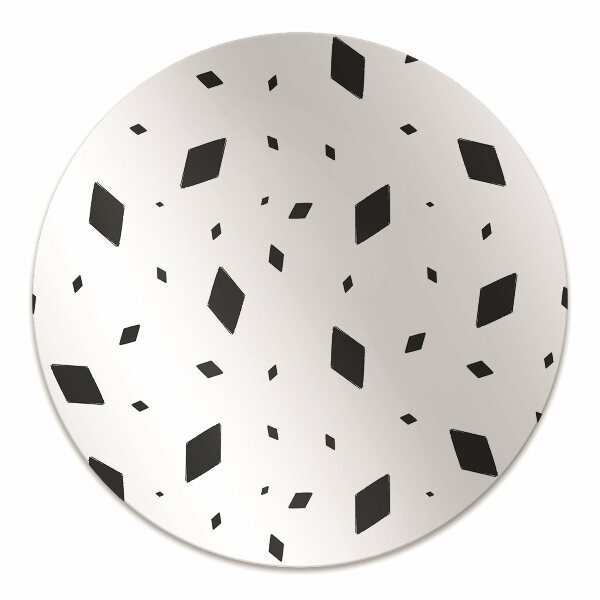 Chair mat geometric motifs