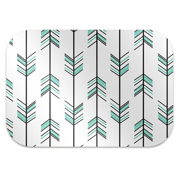 Computer chair mat arrows pattern