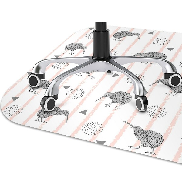 Office chair mat Pattern birds kiwi
