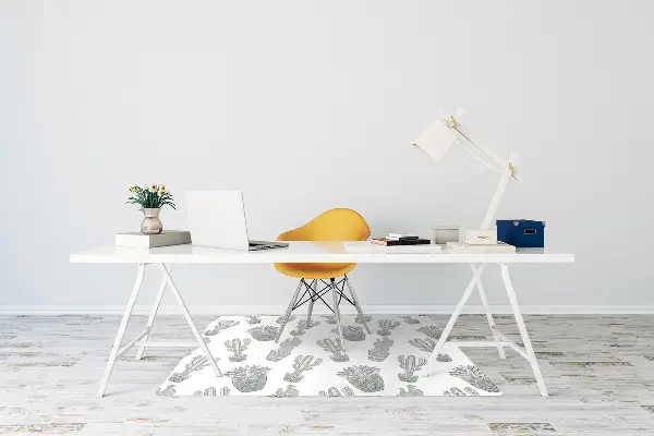 Computer chair mat Mexican cacti