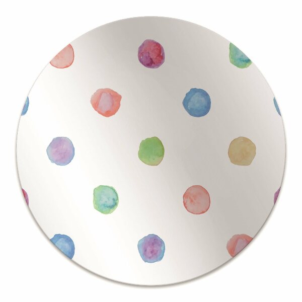 Office chair mat colored dots
