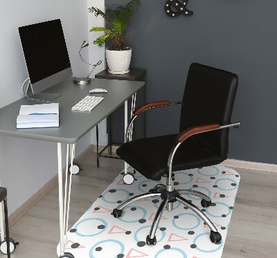 Office chair mat Circles and triangles