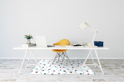 Office chair mat Circles and triangles