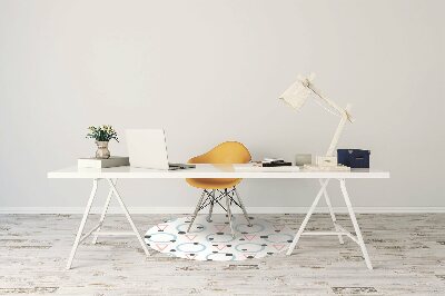 Office chair mat Circles and triangles