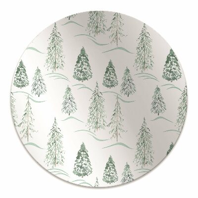 Office chair floor protector Winter tree