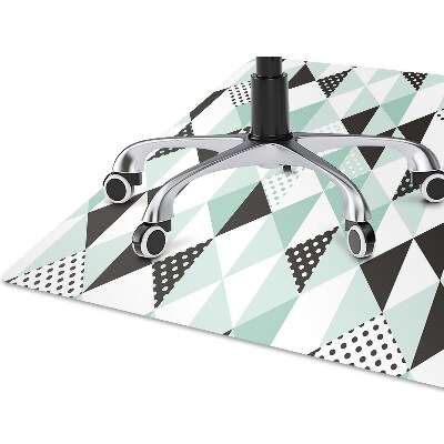 Chair mat floor panels protector Pattern with triangles