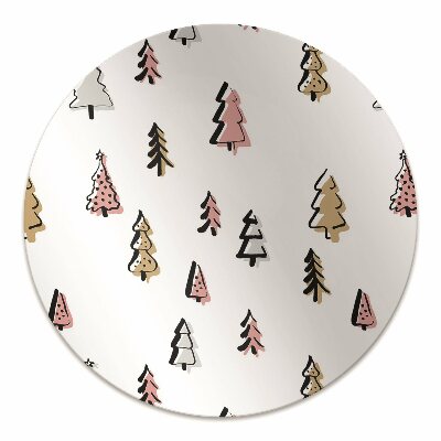 Office chair mat pastel Christmas tree