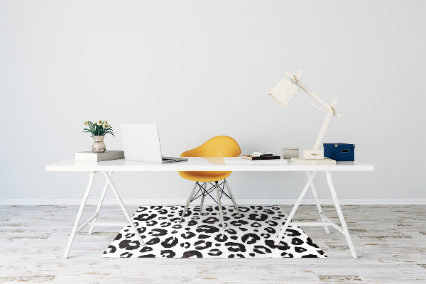 Desk chair mat hoof prints