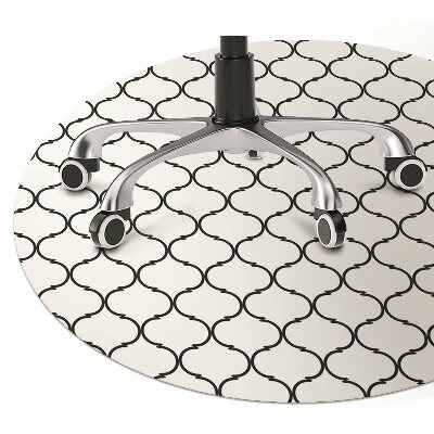 Office chair mat Moroccan pattern