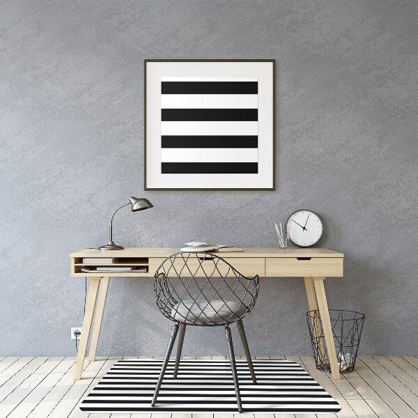 Desk chair mat horizontal lines
