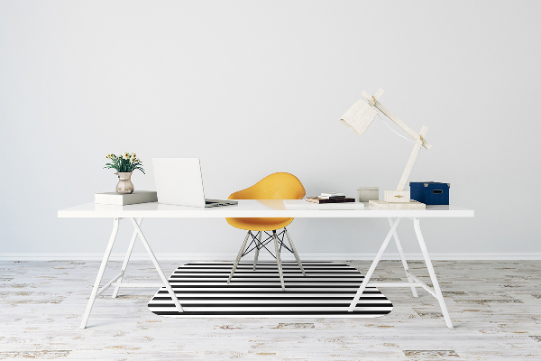 Desk chair mat horizontal lines