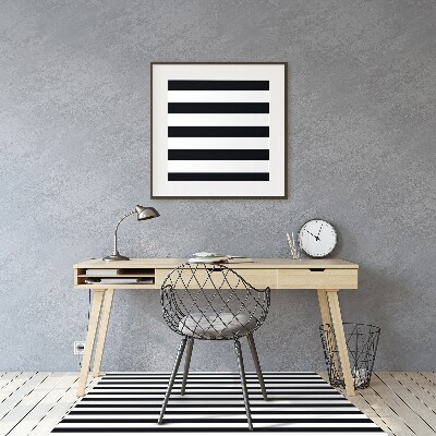 Desk chair mat horizontal lines