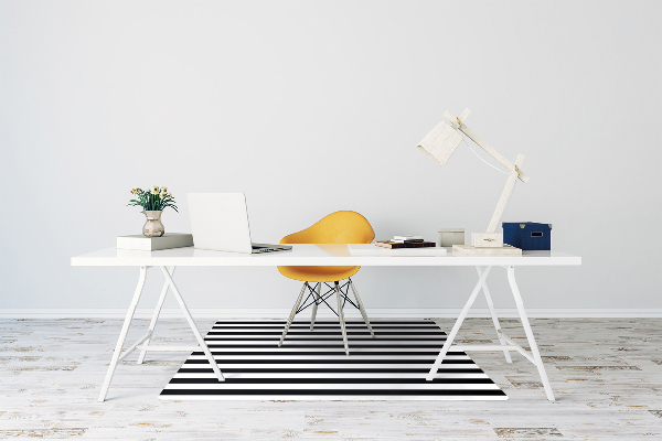Desk chair mat horizontal lines