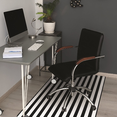 Desk chair mat horizontal lines