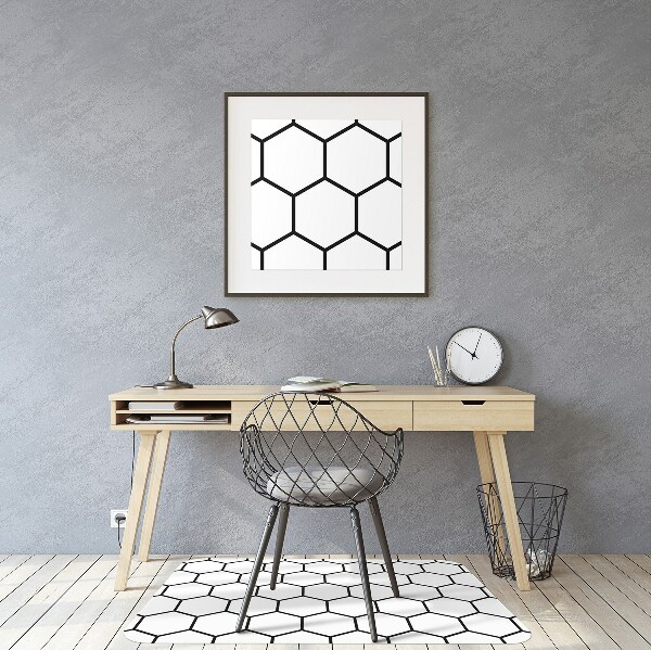 Office chair mat Plater pattern honey