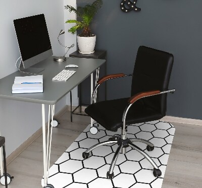 Office chair mat Plater pattern honey