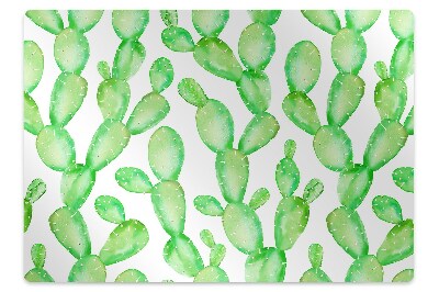 Office chair mat pastel cacti