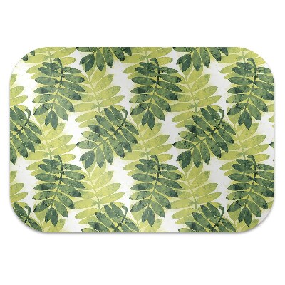 Chair mat floor panels protector leaves of rowan