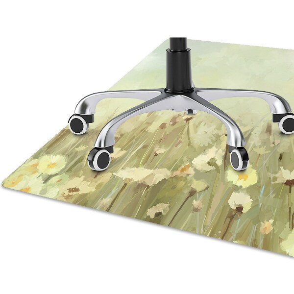 Computer chair mat Field flowers