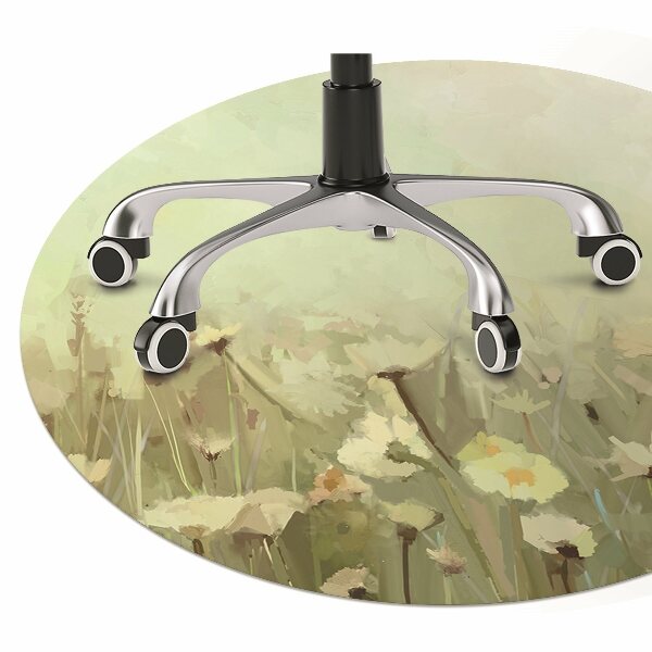 Computer chair mat Field flowers