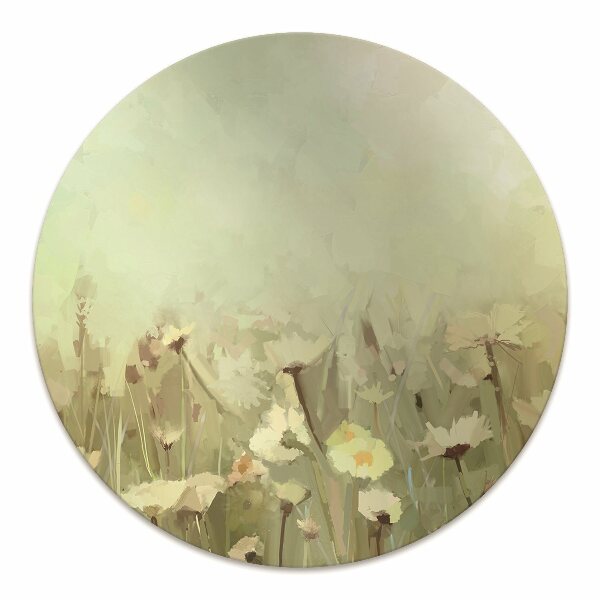 Computer chair mat Field flowers