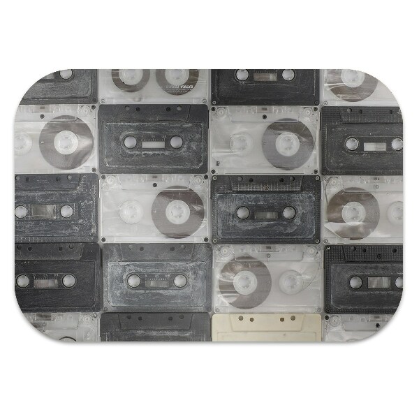 Computer chair mat old cassettes