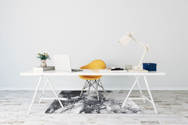 Desk chair mat Stains of a paint