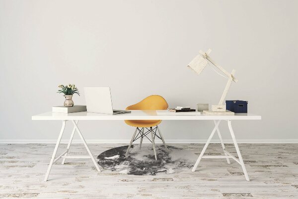 Desk chair mat Stains of a paint