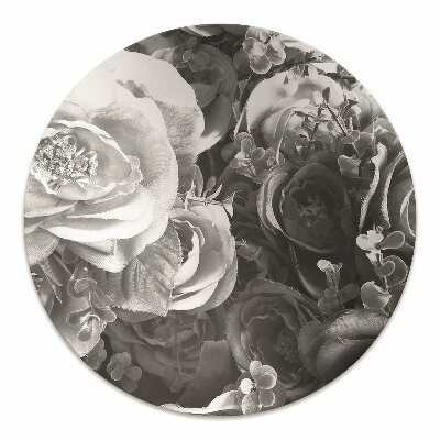 Office chair floor protector retro roses