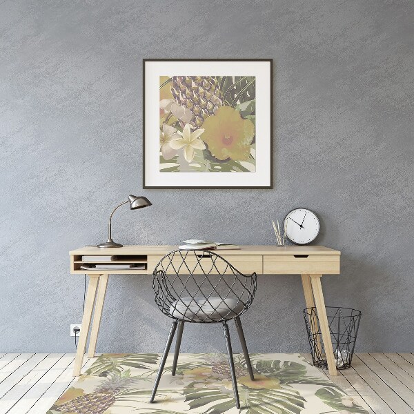 Office chair mat pineapples
