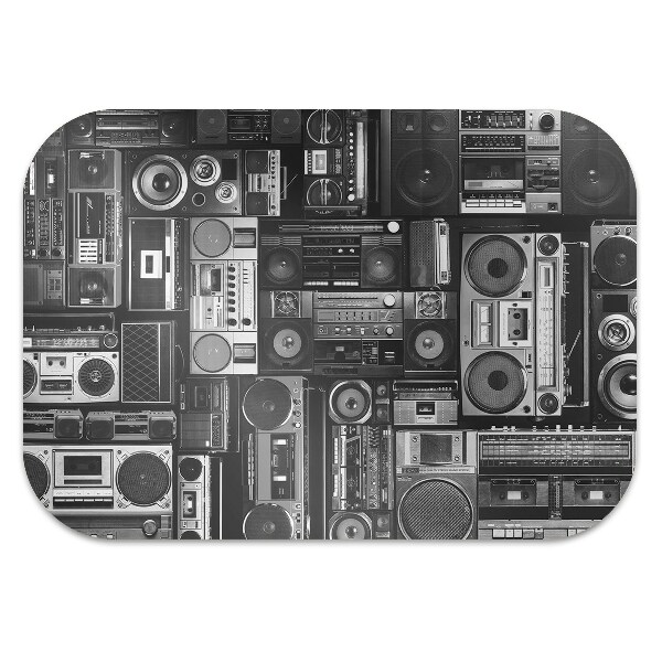 Office chair floor protector Old school boombox