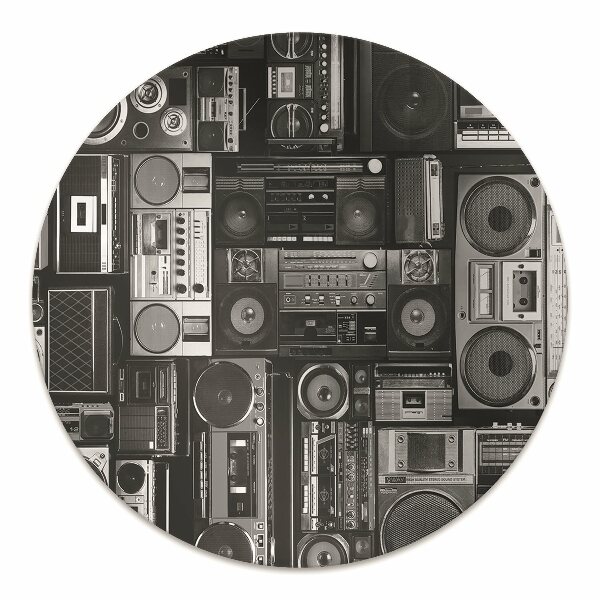 Office chair floor protector Old school boombox