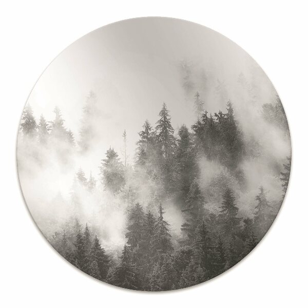 Desk chair mat misty forest
