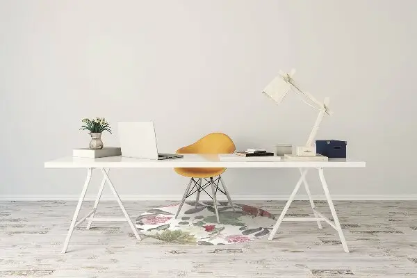 Office chair mat Colorful flowers
