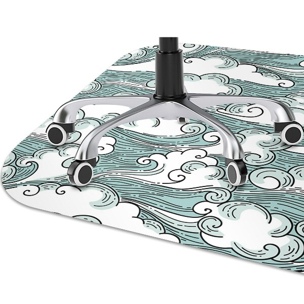 Office chair floor protector windy sky