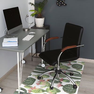 Office chair mat Cacti with spikes