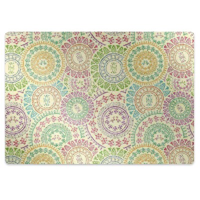 Office chair mat Moroccan pattern