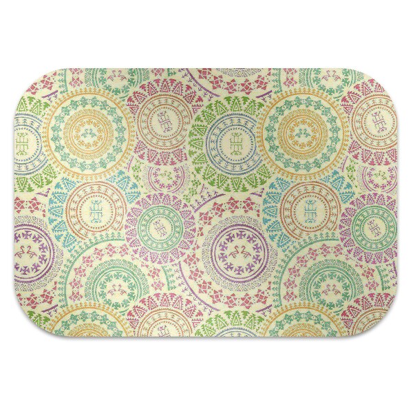 Office chair mat Moroccan pattern
