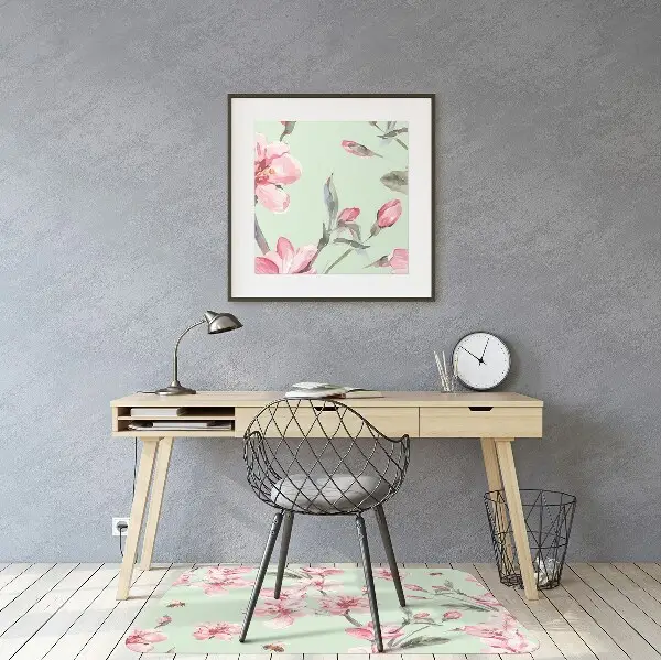 Computer chair mat Cherry blossoms