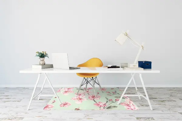Computer chair mat Cherry blossoms