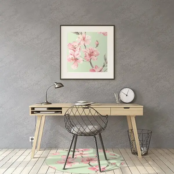 Computer chair mat Cherry blossoms
