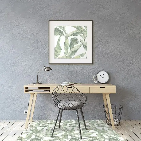 Office chair mat banana leaves