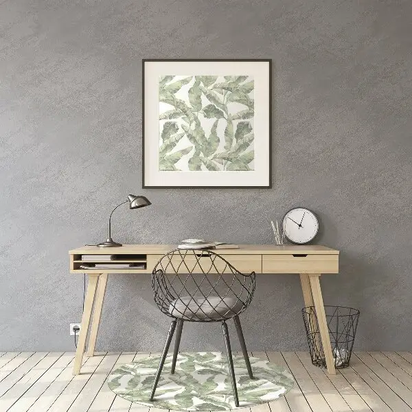 Office chair mat banana leaves