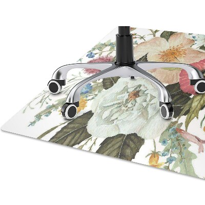 Computer chair mat grasshopper bouquet