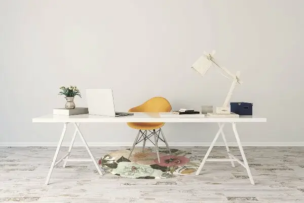 Computer chair mat grasshopper bouquet